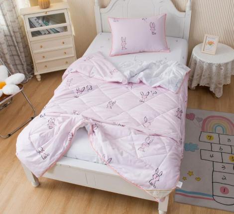 Постельное белье с одеялом детское "Sofi de Marko" Зайчонок (розовый) Сатин, 1,5 спальный