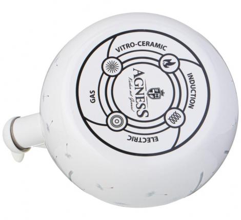 Чайник эмалированный со свистком "DANDELION", 2,2 л