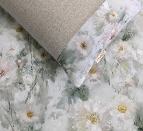 Постельное бельё "KARTEKS" жаккардовый сатин АКВАРЕЛЬ CVP 10, Евро