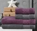 Набор "PIERRE CARDIN HOME" (2 халата, полотенца 50х90-2 шт., 70х140-2 шт.), сирень-серый