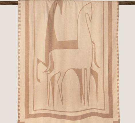 Плед Frati "DEAUVILLE" CHEVAL (бежевый), 130х180