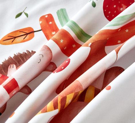 Постельное белье "Asabella" 2313-4S Мако-Сатин, 1,5 спальный