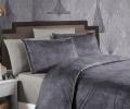 Постельное белье "DO&CO" MARLEN (антрацит) Сатин DELUX PREMIUM, Евро