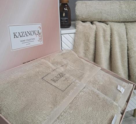 Комплект махровых полотенец "Kazanov.A." Teddy (миндаль), 50х90+70х140