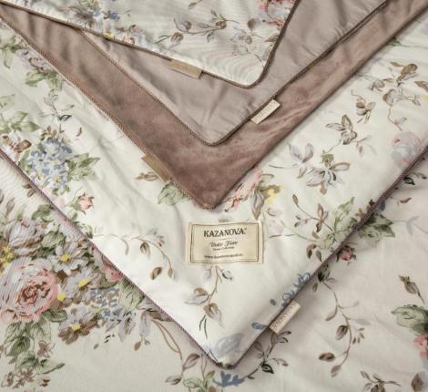Постельное белье с одеялом "Kazanov.A." Альвина (мокачино) Велюр/Egypt Cotton, Евро