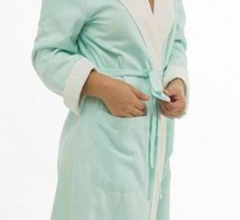 Халат женский  Maison D'or "COSSETTE" сатин-жаккард (фиолетовый), M(46)/L(48)