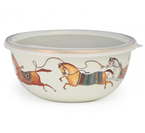 Набор эмалированных мисок 3 шт. с крышкой "PASSAGE", 6 предметов