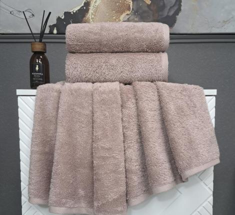 Комплект махровых полотенец "Kazanov.A." Teddy (дымчатая роза), 50х90+70х140