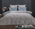 Постельное белье с одеялом "Kazanov.A." Сальваторе (деним жемчуг) Велюр/Egypt Cotton, Семейный
