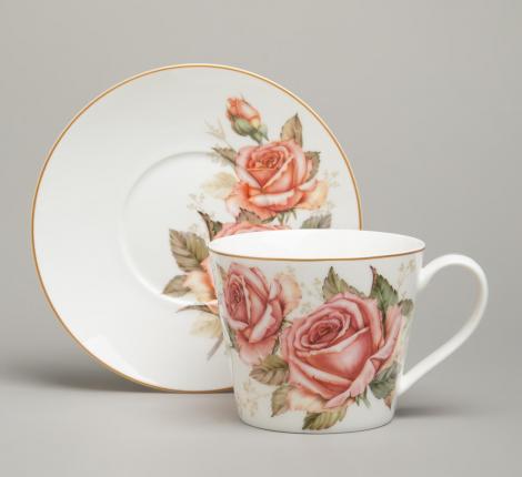 Чайный набор "КОРЕЙСКАЯ РОЗА" 590-676 на 2 персоны, 4 предмета (300 мл)