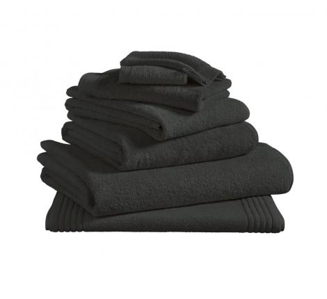 Полотенце махровое "Blanc des Vosges" UNI ANTHRACITE (темно-серый), 55х110