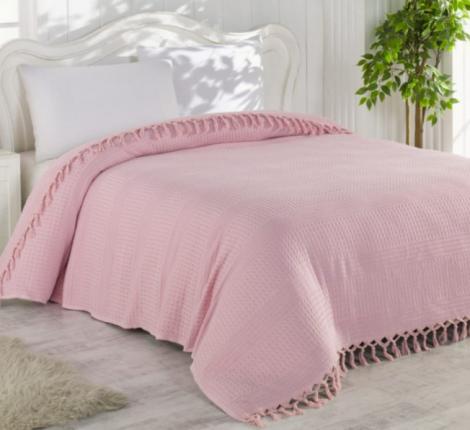 Покрывало "NICE BED SPREAD" розовый, 220x240