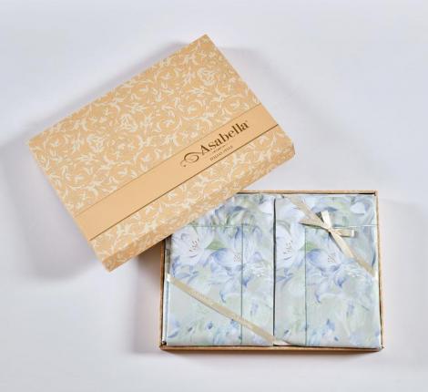 Постельное бельё "Asabella" 2392-6 Мако-Сатин, Евро