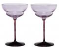 Набор бокалов для мартини 2 штуки "SUITE" (розовый) стекло, высота 16 см