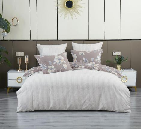 Постельное белье "Kazanov.A." Саманта (капучино) Сатин, Семейный