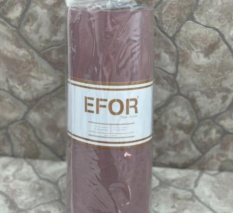 Простыня на резинке EFOR "LILA (лиловый)" Ранфорс, 100х200 с наволочкой 50х70