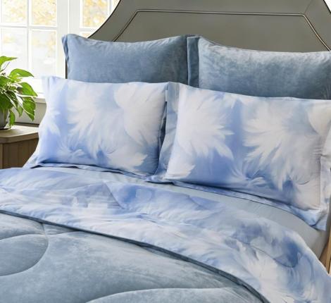 Постельное белье с одеялом "Sofi de Marko" Ренато №33 Велюр/Сатин, Евро