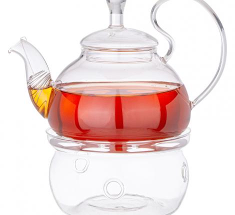 Чайник заварочный на подставке для подогрева "AGNESS" 887-254, 600 мл