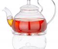 Чайник заварочный на подставке для подогрева "AGNESS" 887-254, 600 мл
