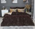 Постельное белье с одеялом "Kazanov.A." Бенгал (капучино трюфель) Велюр/Egypt Cotton, Евро