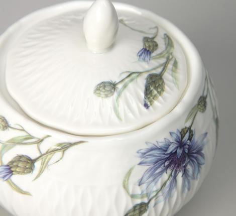 Чайный сервиз "ВАСИЛЬКИ" на 6 персон, 14 предметов