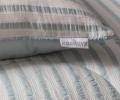Постельное белье с одеялом "Kazanov.A." Stripe Muslin (голубое серебро), Евро