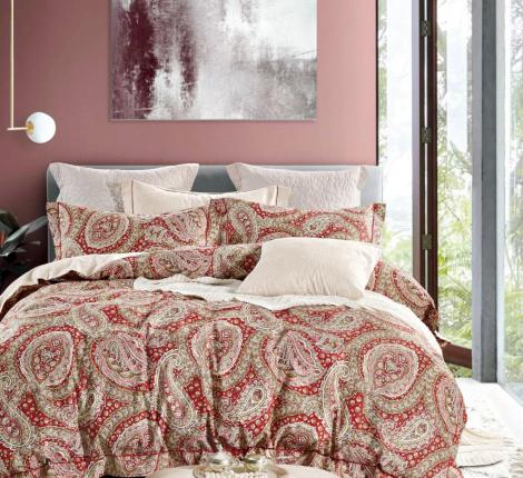 Постельное белье "Cristelle" Amante AM01-140 Сатин, 1,5 спальный