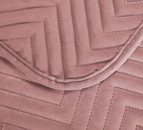 Покрывало из бархата "KARTEKS" 02, 240х260 (50х70-2 шт), пудра