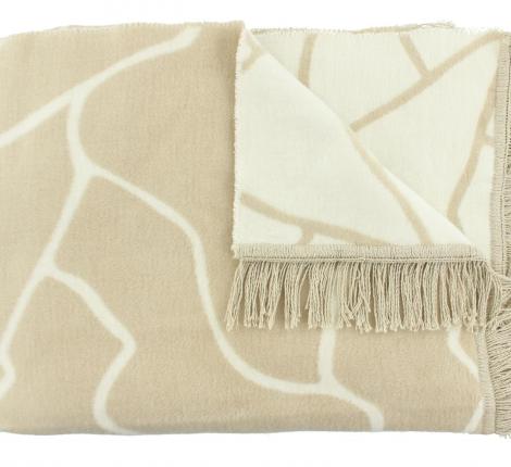 Плед хлопковый "CLAUDI" LINEAS NATUREL, 150х200