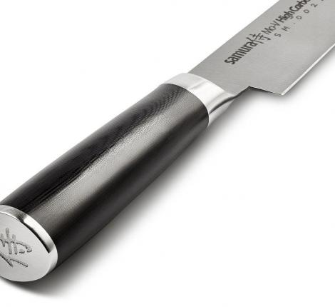 Нож кухонный &quot;Samura Mo-V&quot; универсальный 150 мм, G-10 (с тату)