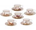 Чайный сервиз "ОХОТА" на 6 персон, 14 предметов