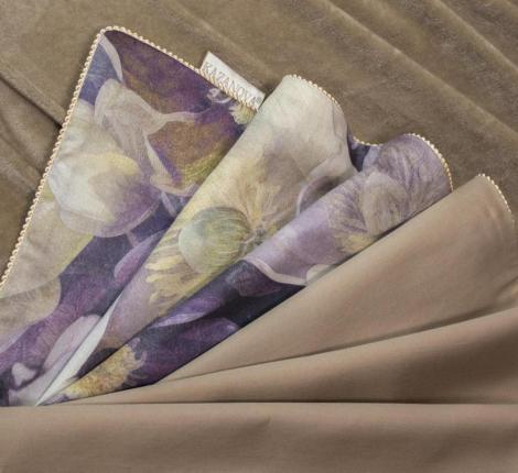 Постельное белье Kazanov.A. Монро (бежевый) Велюр/Egypt Cotton, Евро