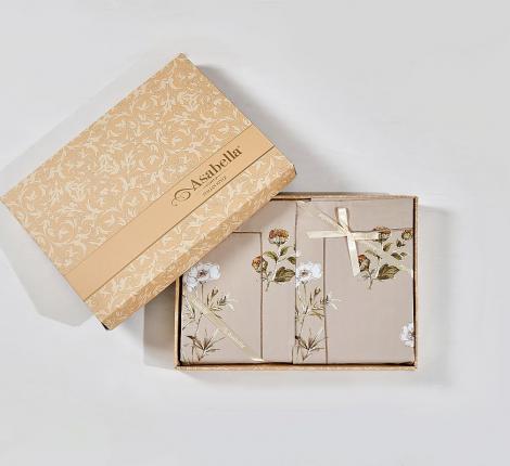 Постельное белье "Asabella" 2325-6 Мако-Сатин, Евро