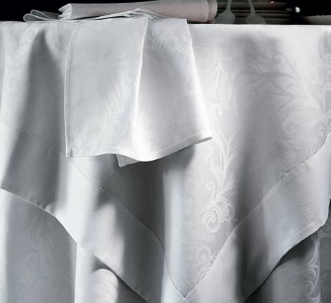 Скатерть "Blanc des Vosges" OMBELLE blanc (белый) 170х300 см