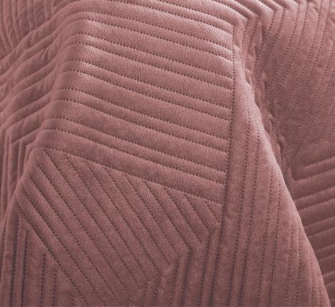 Покрывало из бархата "KARTEKS" 01, 200х220 (пудра)