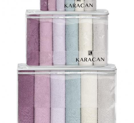 Набор махровых полотенец KARACAN "Lilyum", 50х85-6 шт.