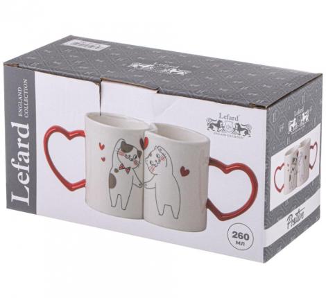 Набор кружек 2 шт. "ДАВАЙ ОБНИМЕМСЯ", 260 мл