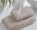 Комплект махровых полотенец "METEOR" (50x90/1)(70х140/1) 2 шт. MEGAN, бежевый