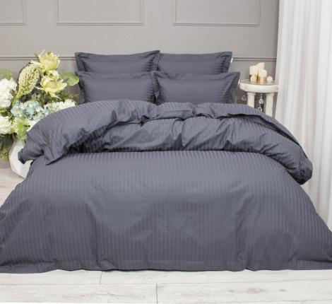 Постельное белье "Kazanov.A." Hotel (индиго) Страйп Сатин, Евро