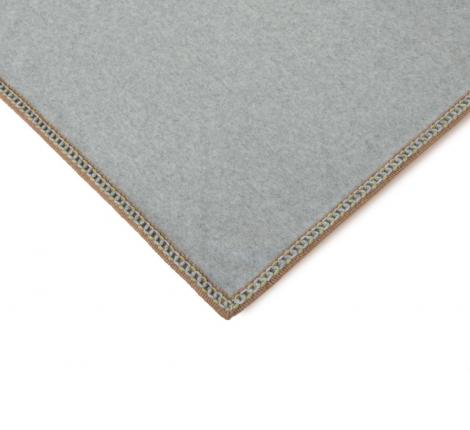 Плед Frati "SOFT BAMBOO" PERLA с тесьмой Coco (серый), 160х200