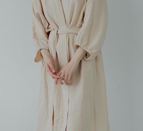 Халат Luxberry "Муслин и комфорт" экрю, M