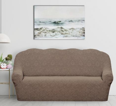 Чехол на 3-х местный диван Karteks "Классика" KAR 010-03, бежевый