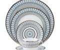 Тарелка десертная "ARCADES GRIS PLATINE" диаметр 22 см, лиможский фарфор