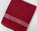 Полотенце махровое Кристаллики 70х135, бордовый