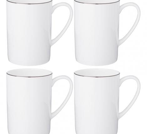 Набор кружек 4 штуки "КРИСТАЛ'' ПЛАТИНУМ, 480 мл