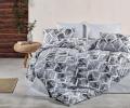 Постельное бельё EFOR RANFORCE "COZA GREY" (100% хлопок), Евро