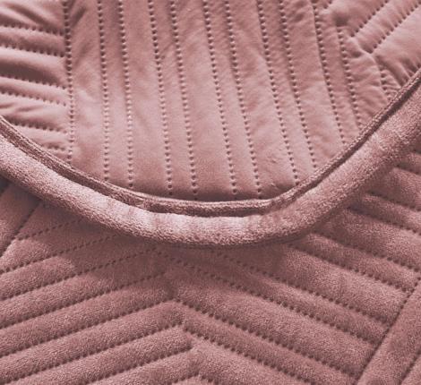 Покрывало из бархата "KARTEKS" 01, 200х220 (пудра)