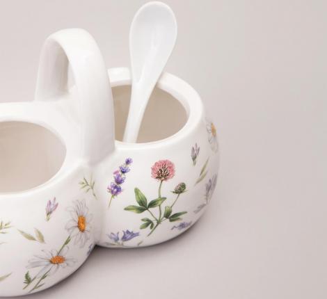 Банка 2 секции "FLOWER STORY", 2х340 мл