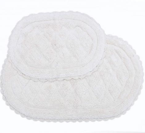 Набор махровых ковриков "Sofi de Marko" KIMBERLY (крем), 60х100 и 50х70