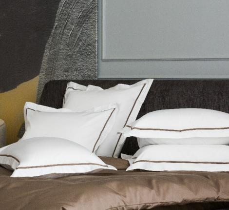 Наволочка с широкой отделкой "ALPINE BROWNIE ALLURE GRASS" Мако-Сатин, 70х70 (2шт)